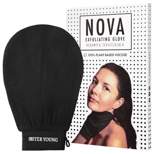 Sister Young Nova Body Glove - rękawica do mycia ciała, różne kolory Black | Czarny