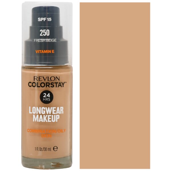 Revlon Colorstay - podkład do cery tłustej i mieszanej z pompką, 30ml COMBI/OILY 250