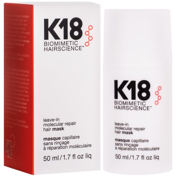 K18 Leave-in Molecular Repair Hair Mask - odbudowująca maska bez spłukiwania, 50ml