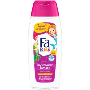 Fa Kids - żel pod prysznic szampon 2w1 dla dziewczynek 400ml syrenka, wegański