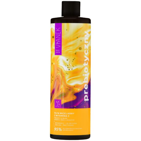 Vianek Prebiotyczny micelarny płyn do mycia twarzy z witaminą C, 400ml