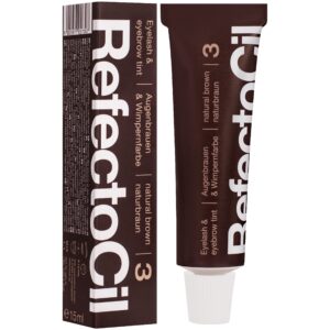 Refectocil henna do brwi i rzęs w żelu 15ml długotrwały efekt podkreślający oprawę oczu 3 Brąz