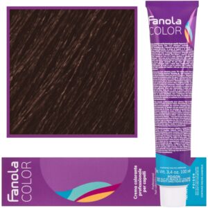 Fanola Crema Color farba - profesjonalny krem koloryzujący, 100 ml 6.3 | Ciemny Złoty Blond