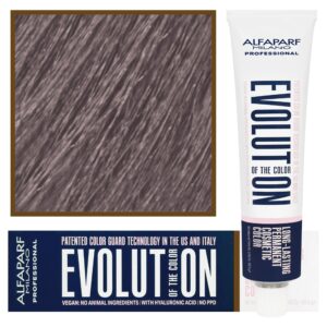 Alfaparf Evolution - wegańska farba do koloryzacji włosów, 60ml 8,21 | Jasny Popielaty Blond Irise