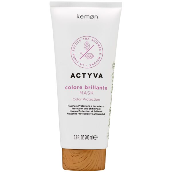 Kemon ACTYVA Colore Brillante - maska ochronna do włosów farbowanych 200ml