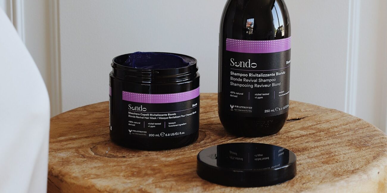 Zestaw do pielęgnacji włosów blond  szampon 250 ml + maska 200 ml Sendo