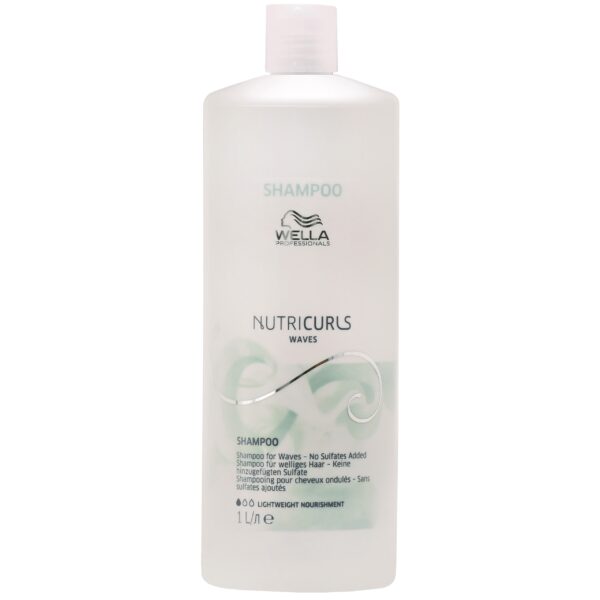 Wella Nutricurls Shampoo - micelarny szampon do włosów falowanych, 1000ml