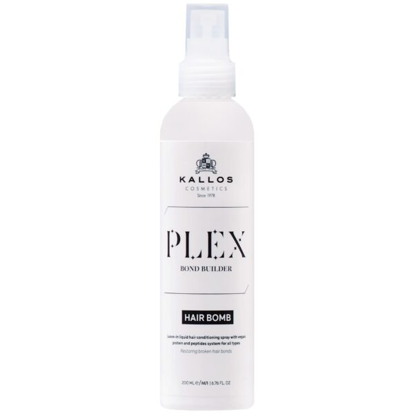 Kallos Plex Bond Builder Hair Bomb - wzmacniająca odżywka do włosów w sprayu, 200ml