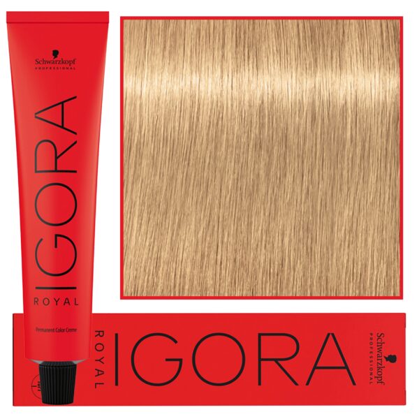 Schwarzkopf Professional Igora Royal - trwała farba do włosów o innowacyjnej formule, 60ml 9,5-4 | Pastelowy Beżowy