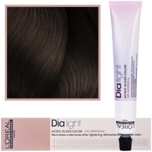Loreal Dia Light - profesjonalna farba do włosów, 50ml 6.8 Ciemny Blond Mokka