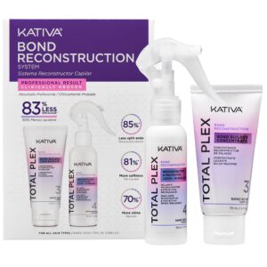KATIVA Total Plex Reconstruction Kit - regenerujący zestaw odżywek do włosów, 60ml + 70ml