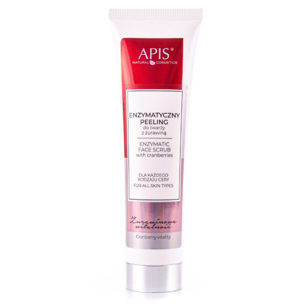 Apis Żurawinowa witalność - enzymatyczny peeling do twarzy z żurawiną 100ml