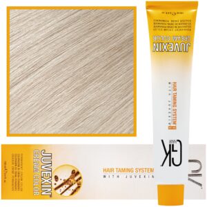 GK Hair Juvexin - farba do koloryzacji włosów z keratyną, 100ml 10.11 | Intensywny Jasny popielaty blond