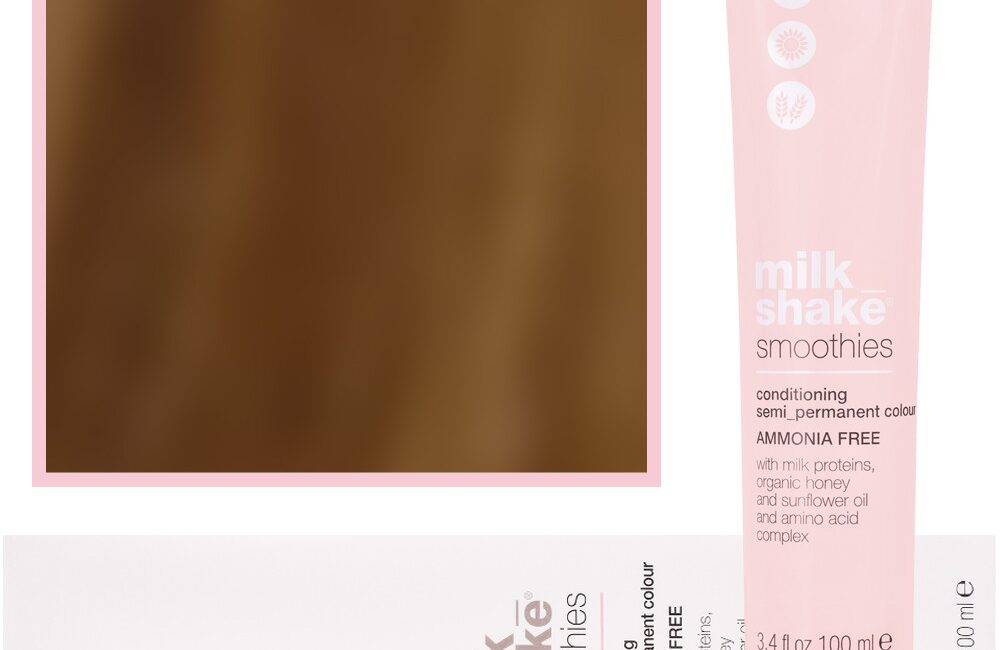 Milk Shake Smoothie Semi-Perm - farba do włosów bez amoniaku 100ml, paleta kolorów 7,33 | 7GG || Intensywny Średni Złocisty Blond