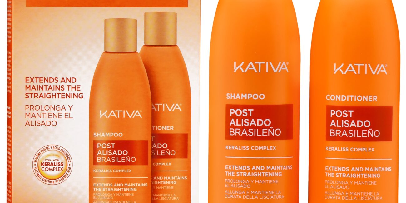 Kativa Post 2 Alisado Brasileno - zestaw po keratynowym prostowaniu włosów, 2x225 ml