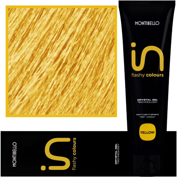 Montibello In Flashy Colours - żel koloryzujący w tęczowych odcieniach, 150ml YELLOW | żółty
