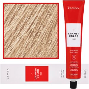 Kemon Cramer Color – kremowa farba do włosów z olejem kokosowym, 100ml 101 | Popielaty Super-Rozjaśniacz