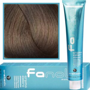 Fanola Crema Color farba - profesjonalny krem koloryzujący, 100 ml 5.8 | Jasny Matowy Kasztan