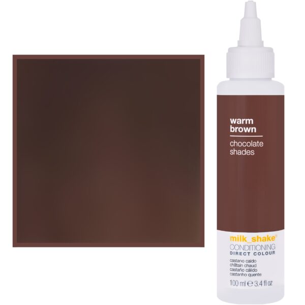 Milk Shake Direct Colour Toner do koloryzacji włosów 100ml, pełna paleta kolorów WARM BROWN || Ciepły Brąz