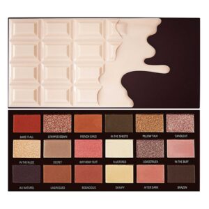 Makeup Revolution Chocolate Nudes - paletka cieni do makijażu, 22g