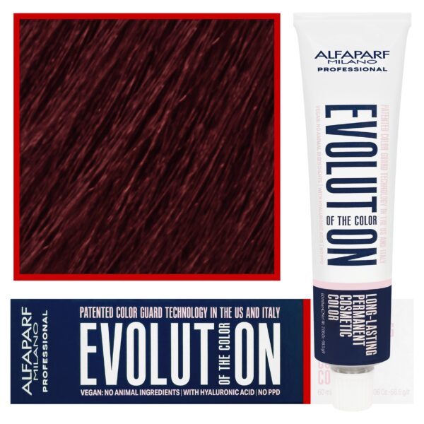 Alfaparf Evolution - wegańska farba do koloryzacji włosów, 60ml 5,6 | Jasny Brąz Czerwony