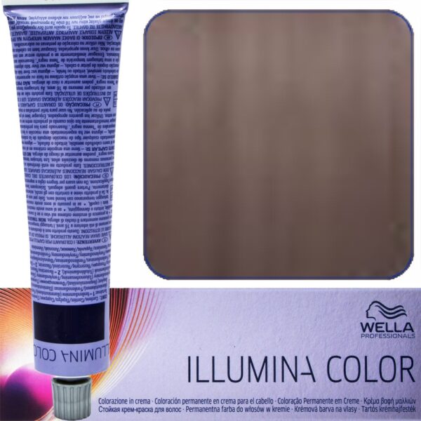 Wella Illumina Color - profesjonalna farba do włosów, 60ml 6/16 - Ciemny Blond Popielato-Fioletowy