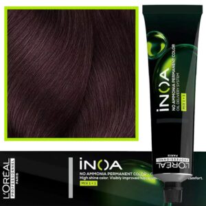 Loreal Inoa farba do włosów głęboki i trwały kolor dodatkowa ochrona włosa 60 ml 4.26 Opalizujący Czerwony Brąz