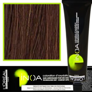 Loreal Inoa farba do włosów głęboki i trwały kolor dodatkowa ochrona włosa 60 ml 5.35 Jasny Brąz Złocisto - Mahoniowy
