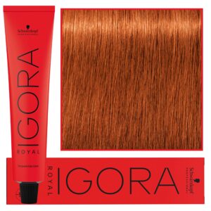 Schwarzkopf Professional Igora Royal - trwała farba do włosów o innowacyjnej formule, 60ml 7-77 | Średni Blond Miedziany Ekstra