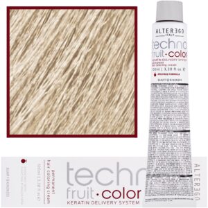 Alter Ego Technofruit Color – farba z keratyną do trwałej koloryzacji włosów, 100ml 11/0 | Super Jasny Blond Naturalny