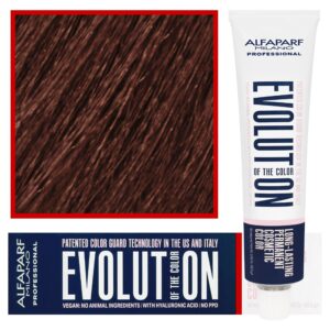 Alfaparf Evolution - wegańska farba do koloryzacji włosów, 60ml 7,45 | Średni Miedziany Mahoniowy Blond