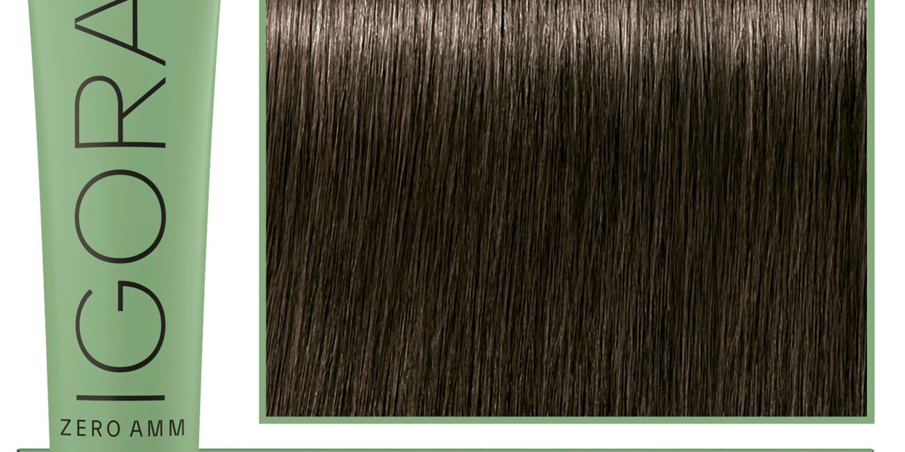 Schwarzkopf Professional Igora Zero Amm - profesjonalna farba do włosów bez amoniaku, 60ml 5-1  |  Jasny Brąz Cendre