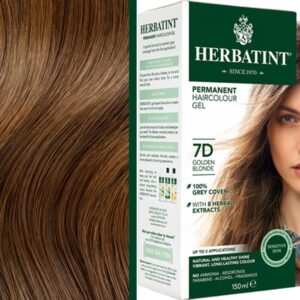 Herbatint trwała farba do włosów z ekstraktami ziołowymi 150ml 7D Złoty Blond