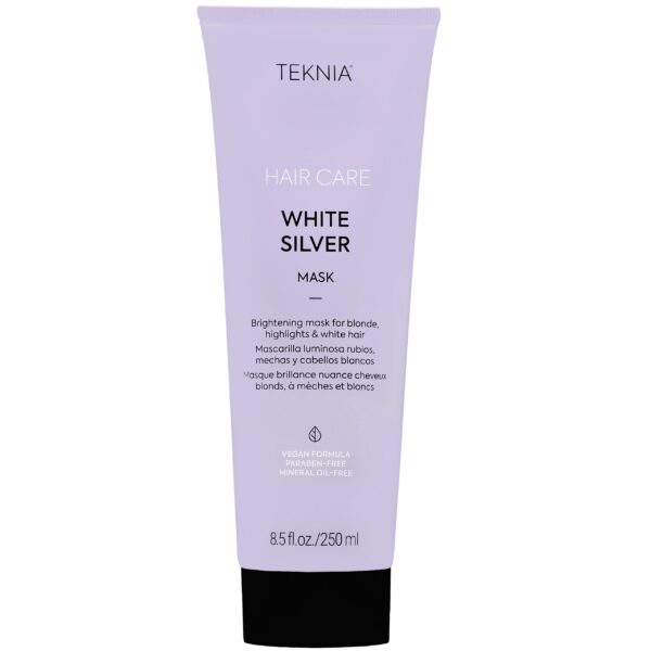 Lakme Teknia White Silver Mask - odżywcza maska do włosów siwych i blond, 250ml