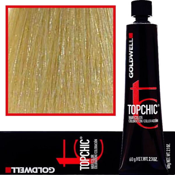 Goldwell Topchic - profesjonalna farba do włosów, 60ml 10-GB Ekstra Jasny Złoty Beż