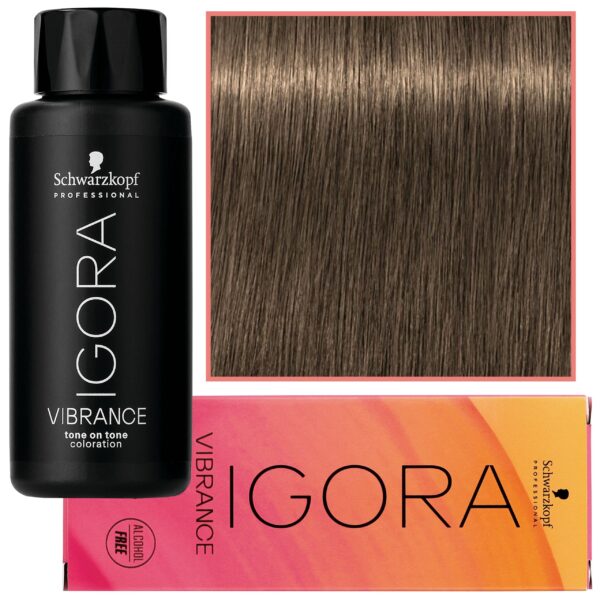 Schwarzkopf Professional Igora Vibrance – półtrwała farba do włosów bez amoniaku, 60ml 7-00 | Średni Blond Naturalny Ekstra