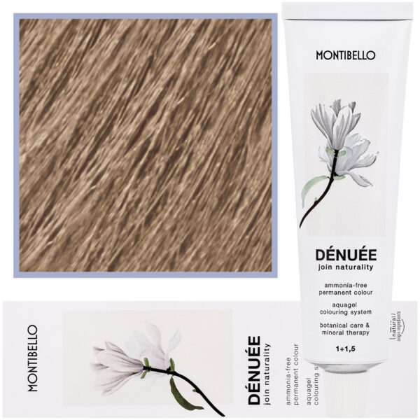 Montibello Denuee – naturalna wegańska farba do włosów bez amoniaku, 60 ml 10,13 | Złoty Popielaty Platynowy Blond