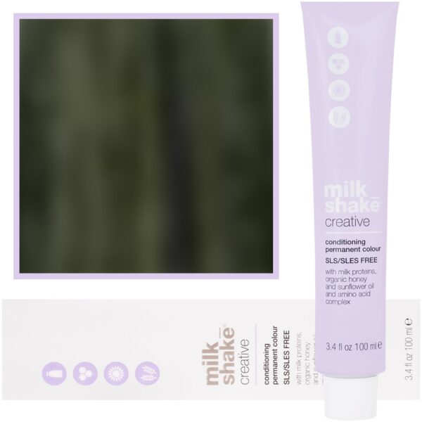 Milk Shake Creative - farba do włosów 100ml, pełna paleta kolorów 7,11 | 7AA || Średni Intensywny Popielaty Blond