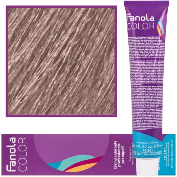 Fanola Crema Color farba - profesjonalny krem koloryzujący, 100 ml 10.1 | Platynowy Popielaty Blond