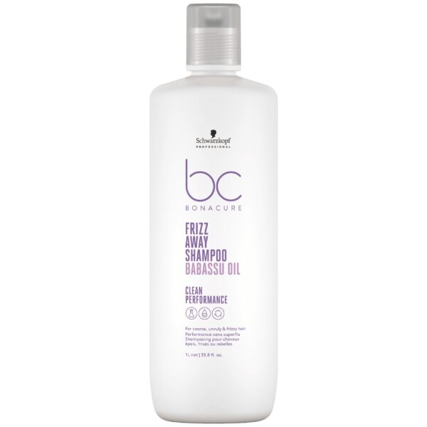 Schwarzkopf BC Frizz Away - szampon z wegańską keratyną do włosów puszących się i szorstkich, 1000ml