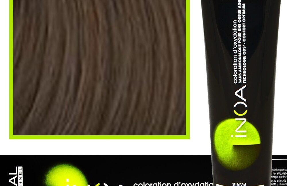 Loreal Inoa farba do włosów głęboki i trwały kolor dodatkowa ochrona włosa 60 ml 7.1 Blond Popielaty