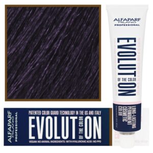 Alfaparf Evolution - wegańska farba do koloryzacji włosów, 60ml 5,22 | Jasny Brązowy Intensywny Fioletowy