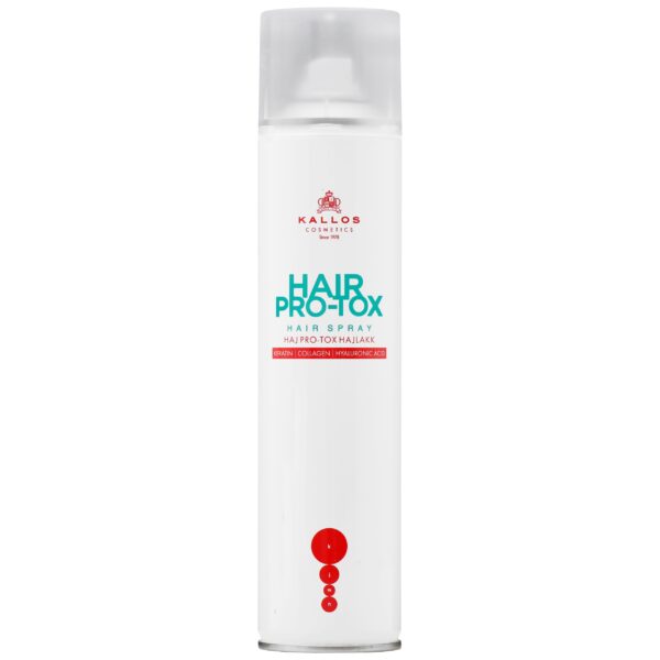 Kallos Hair Pro-Tox Spray - mocno utrwalający lakier do włosów, 400ml