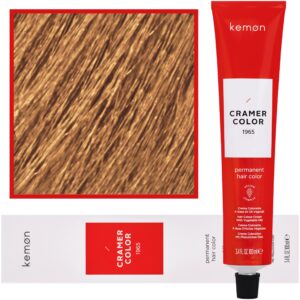 Kemon Cramer Color – kremowa farba do włosów z olejem kokosowym, 100ml 9,24 | Bardzo Jasny Beżowy Miedziany Blond