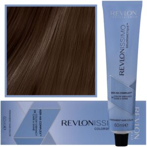 Revlon Revlonissimo Colorsmetique High Coverage - profesjonalna farba do siwych włosów, 60ml HC 5,13 | Jasny Popielaty Złoty Brąz