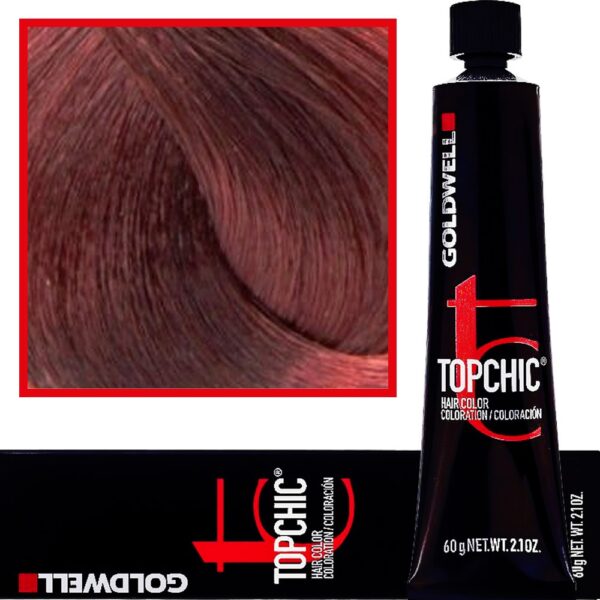 Goldwell Topchic - profesjonalna farba do włosów, 60ml 7-RO-MAX Imponująca Czerwona Miedź