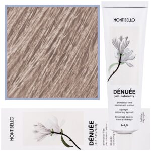 Montibello Denuee – naturalna wegańska farba do włosów bez amoniaku, 60 ml 10,2 | Perłowy Platynowy Blond
