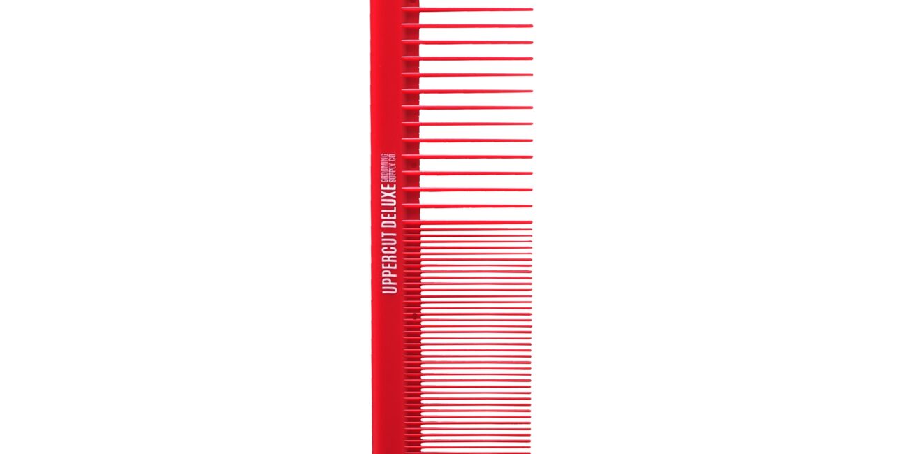Uppercut Deluxe Comb RED - Fryzjerski Grzebień do włosów
