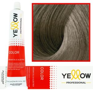 Alfaparf Yellow - trwała farba do włosów z aloesem i kiełkami pszenicy, 100ml 9,1 | Bardzo Jasny Popielaty Blond