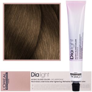 Loreal Dia Light - profesjonalna farba do włosów, 50ml 7.18 Blond Popielaty Mokka